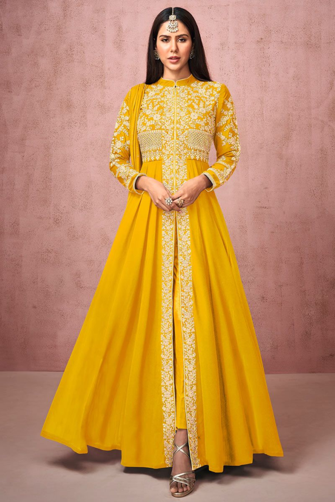 Anarkali Dress for Haldi