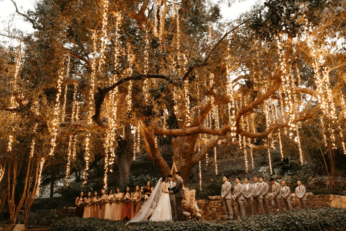 Latest Wedding Trends: Fantasy Lighting for Fairy-tale Wedding