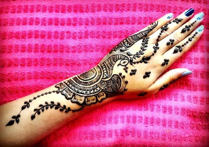 10 Gorgeous Feather Henna Designs to try this Festive Season | Bling Sparkle