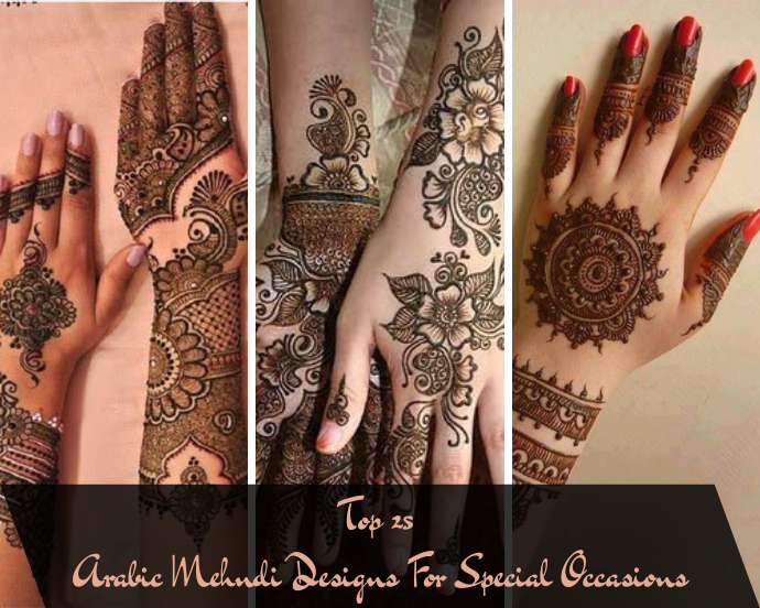 Simple Shaded Arabic Mehndi Designs - Ethnic Fashion Inspirations!